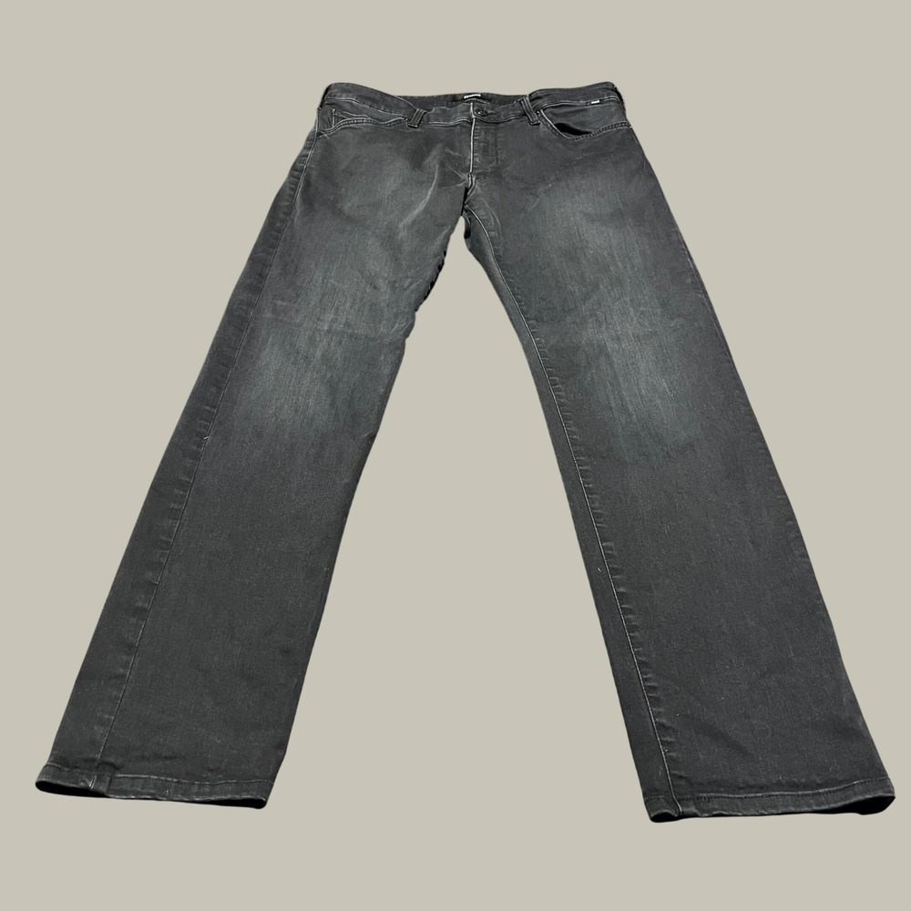 Mavi Mens Black Straight Leg Jeans Stretch Denim Size 34x31 Made in Turkey